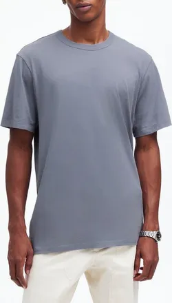Madewell Allday Garment Dyed Cotton T-Shirt in Weathered Indigo at Nordstrom, Size Xx-Large
