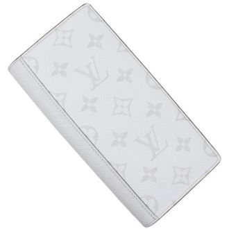 Louis Vuitton Taigarama Blanc White Taigarama Long Wallet (Bi-Fold) (Pre-Owned)