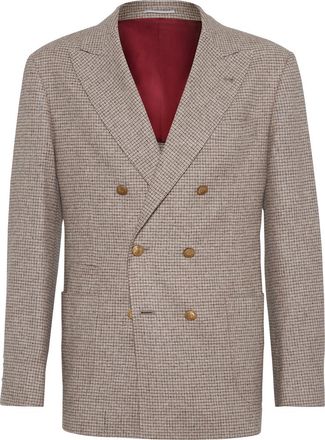 Brunello Cucinelli Flannel blazer in Bark at Nordstrom, Size 44 It