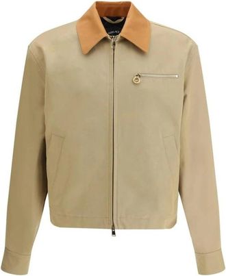 Versace Light Jacket - Heren - Zomerjassen - Beige - M - Katoen - Jassen