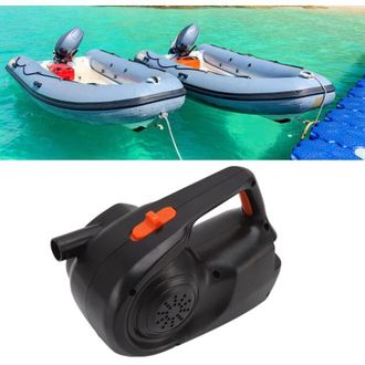 OEM Bomba De Aire El&eacute;ctrica De 80 W - Cargador Para Coche De 12 V - Caudal De 350 L/min - Inflado R&aacute;pido Para Botes Inflables Y Colchones De Aire -crezuo