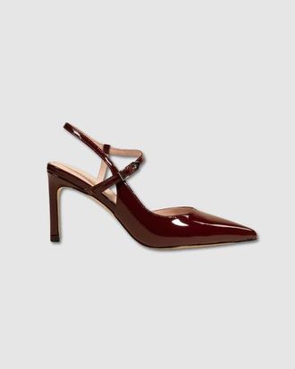 Mi-Mai Emy Slingback Stiletto in Burgundy at Nordstrom, Size 10