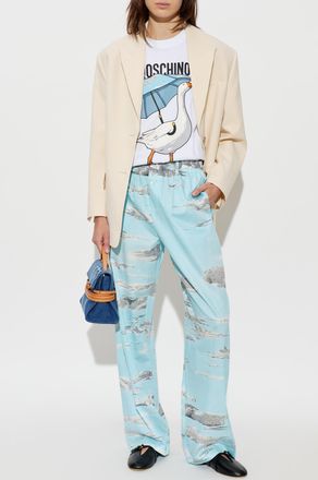Moschino T-shirt With Pocket, Womens, White
