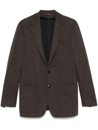 Canali Jersey blazer - Bruin