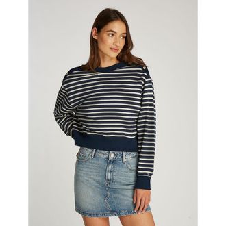 Tommy Hilfiger Gestreepte sweater met ronde hals