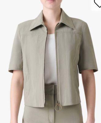 Akris Denim Jacket In Khaki