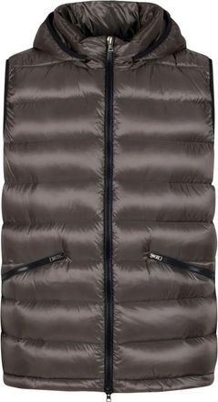 Herno hooded zip-fastening gilet - Grey