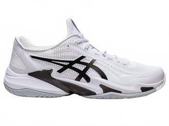 Asics Mens Court Ff 3 Tennis Shoes In White/black