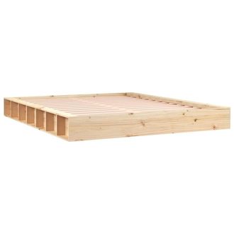 vidaXL Estructura De Cama De Madera Maciza 150x200 Cm Vidaxl