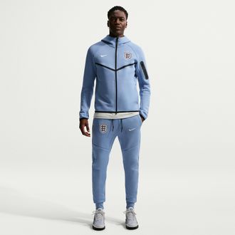 Nike England Tech Fleece Nike Mens Soccer Jogger Pants in Blue | IB6412-486