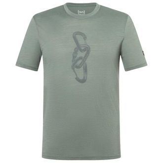 super.natural Carabineri Tee Merinoshirt f&uuml;r Herren | grau