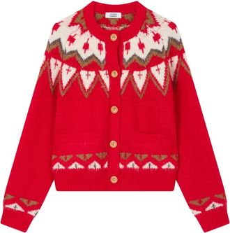 STUDIO TOMBOY round neck cardigan - Red