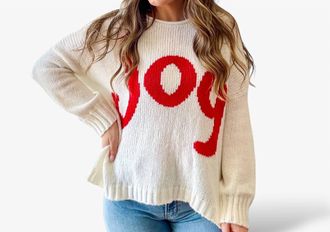 Wooden Ships Joy Oversized Crew Sweater In Pure Snow