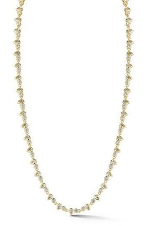 Glaze Jewelry Cubic Zirconia Tennis Necklace in Gold at Nordstrom Rack