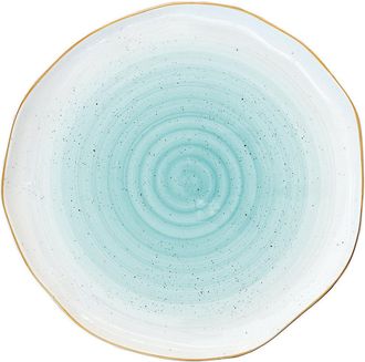 Easy Life Juego de 4 platos de porcelana Ø 26 cm. ARTESANAL GREEN