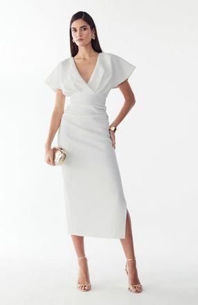 BWLDR Eliza Midi Dress in White at Nordstrom, Size 4