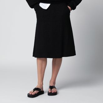 Dries Van Noten Gonna nera in misto viscosa