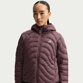Nike Womens Nike ACG Lava Flow Therma-FIT ADV Hooded Jacket in Purple | IR2242-536