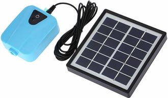 OEM Bomba Solar Para Estanques, Aireador De Agua, Bomba Oxigenadora Solar/cc Con 1 Piedra Difusora De Aire De 2 L/min, Bomba De Aire Para Acuario, Color P