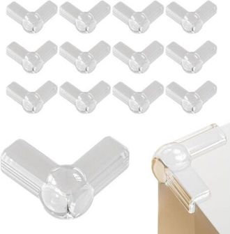 OEM Protectores De Esquinas Para Mesas De Beb&eacute;, 12 Piezas, Transparentes, Con Forma De L, De Silicona Con Amortiguaci&oacute;n De Aire, Protecci&oacute;n Para Las Esqui