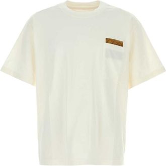 Bottega Veneta White Crewneck Cotton T-shirt
