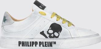 Philipp Plein Sneakers Retrokickz TM in pelle usurata stampa skull
