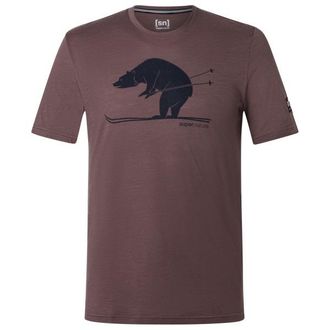 super.natural Ski Karl Tee Merinoshirt f&uuml;r Herren | lila