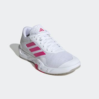 adidas Trainingsschuh ADIDAS PERFORMANCE AMPLIMOVE, Damen, Gr. 42,5, weiss (cloud wei&szlig;, shock pink, grau two), Synthetik, Textil, Schuhe Trainingsschuh