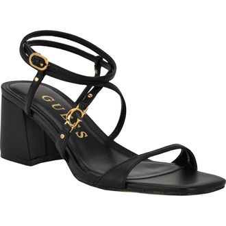 Guess Galeon Ankle Strap Sandal in Black at Nordstrom Rack, Size 7