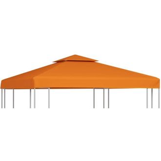 vidaXL Vidaxl - Telo di Ricambio per Gazebo 310g/m&sup2; Arancione 3x3m