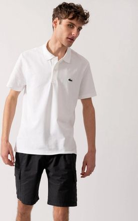 Lacoste Mens Lacoste Short Sleeved Mens Polo Shirt - White 001 - Size: 38