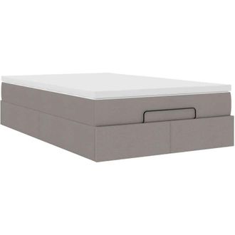vidaXL Estructura De Cama Otomana Colch&oacute;n Tela Topo 120x190 Cm Vidaxl