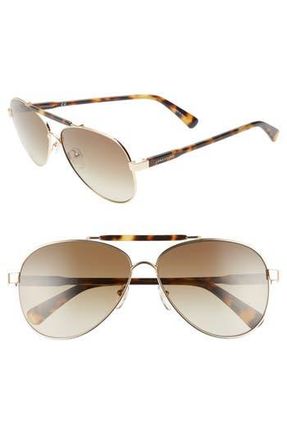 Longchamp Le Pliage 61mm Aviator Sunglasses in Havana at Nordstrom Rack