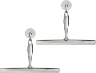 iDesign Shower Squeegee with Wall Hook, Set of 2, Clear/Stainless Steel at Nordstrom