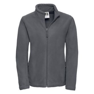 Russell Athletic Russell Dames/Dames Full Zip Outdoor Fleecejack (Convoy Grijs Effen)