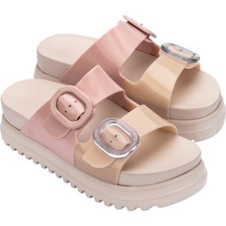 Melissa Cozy Platform Sandal in Beige/Pink at Nordstrom, Size 10