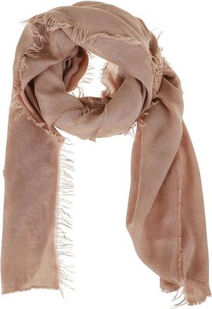 PESERICO Carr&egrave; Lurex Jacquard - Dames - Zijden sjaals - Beige - ONE Size - Katoen - Accessoires