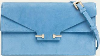 Tom Ford Mini Suede T-Clasp Shoulder Bag