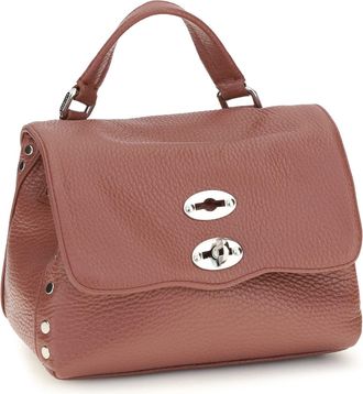 Zanellato Womens Baby Postina Daily Handbag Red Radicchio Di Treviso Calf Leather Bos Taurus Handbags Hand Bags