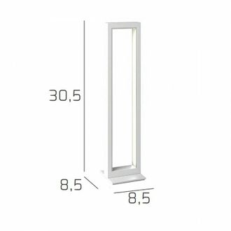 Top-Light Lampada Scrivania-Ufficio Moderna Four Squares Alluminio Oro Led 8W