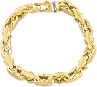 Pompeii3 Mens 14k Gold (65gram) or Platinum (104gram) 9mm Link Bracelet 8.5