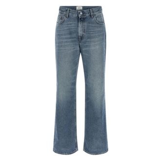 Haikure Korea Boyfriend Jeans - Dames - Flared Jeans - Blauw - W29 - Katoen - Jeans