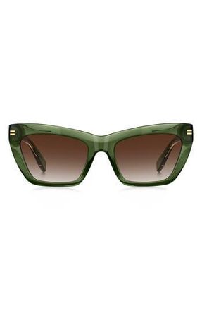 Marc Jacobs 54mm Gradient Rectangular Sunglasses in Green/Brown Sf at Nordstrom Rack