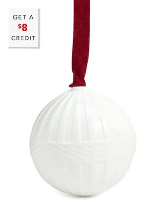 Wedgwood Festive Fluted Ornament With $8 Credit
