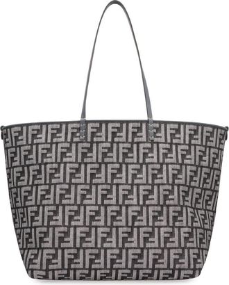 Fendi Large Roll Shopper In Fabric