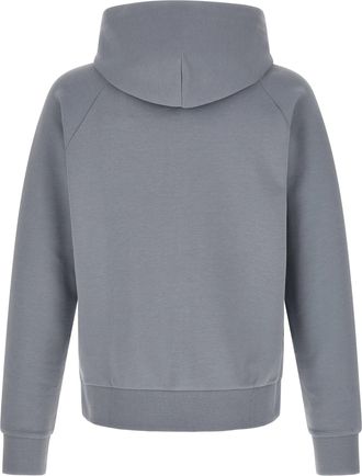 HUGO BOSS Cotton-Canvas Hoodie - Gray