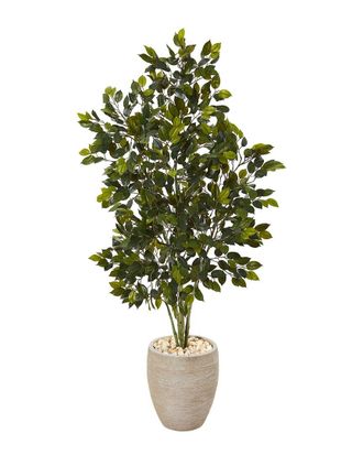 Nearly Natural 53In Ficus Artificial Tree In Planter
