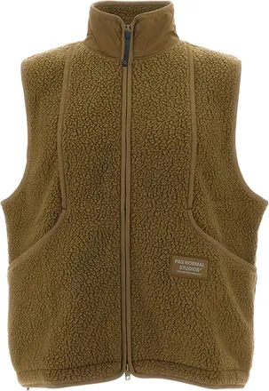 Pas Normal Studios Green Off-Race Pile Fleece Vest