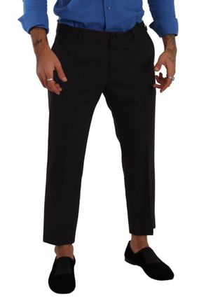 Dolce & Gabbana Virgin Wool Cropped Trousers - Gray