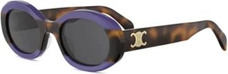 Celine Triomphe Sunglasses - unisex - CELINE - Sunglasses - Blue - 52 MM - Accessories